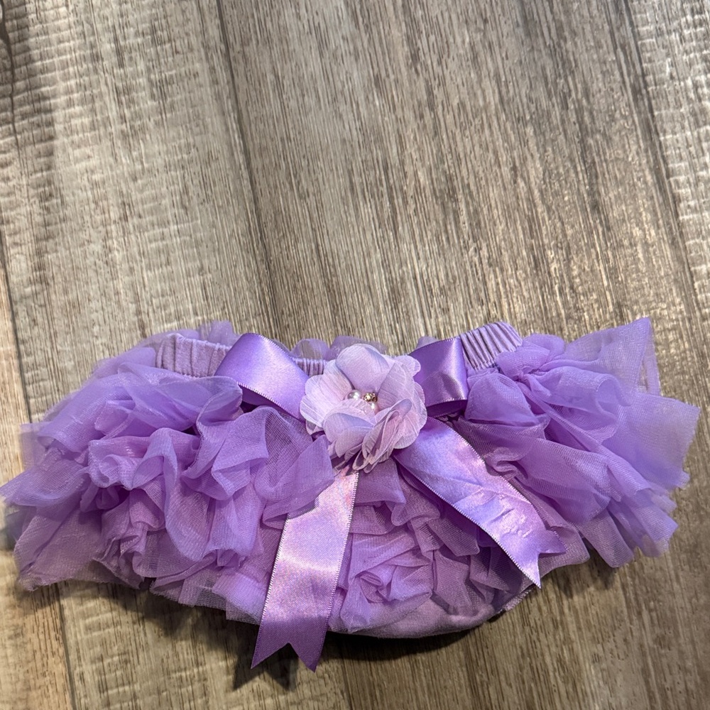 Lavender Tulle Ruffle bottoms- size XS